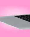 Silver MacBook Air Mockup