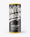 Glossy Drink Can Mockup