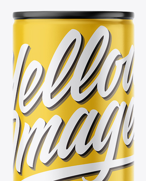 Glossy Drink Can Mockup