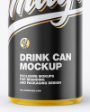 Glossy Drink Can Mockup