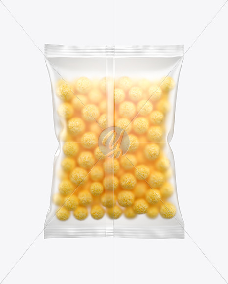 Matte Bag With Corn Balls Mockup