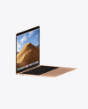 Gold MacBook Air Mockup