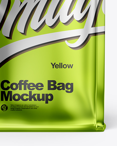 Metallized Coffee Bag Mockup