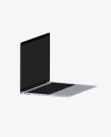 Silver MacBook Air Mockup