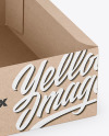 Opened Kraft Box Mockup Opened Kraft Box Mockup