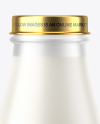 Frosted Milk Bottle Mockup