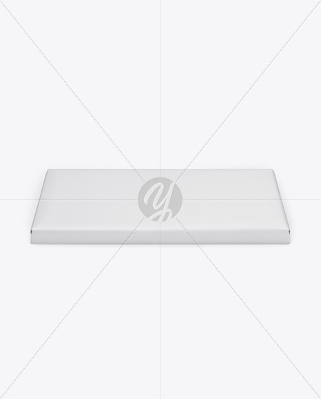 Paper Chocolate Bar Mockup - Front View (High Angle Shot)