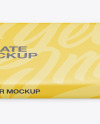 Paper Chocolate Bar Mockup - Front View (High Angle Shot)