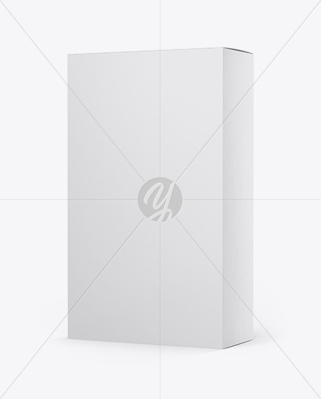 Paper Box Mockup - Half Side View