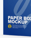 Paper Box Mockup - Half Side View