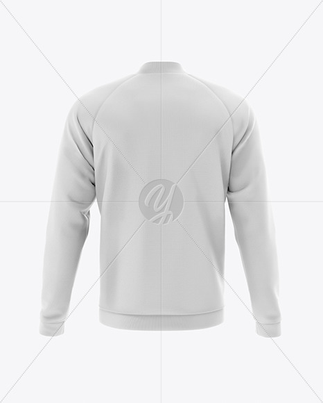 Men's Raglan Bomber Jacket Mockup - Back View