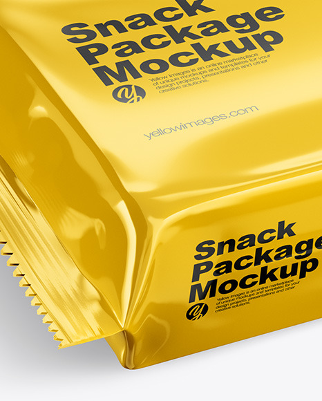 Glossy Snack Pack Mockup