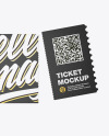 Paper Ticket Mockup