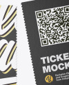 Paper Ticket Mockup