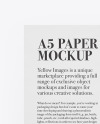 A5 Paper With Pen Mockup