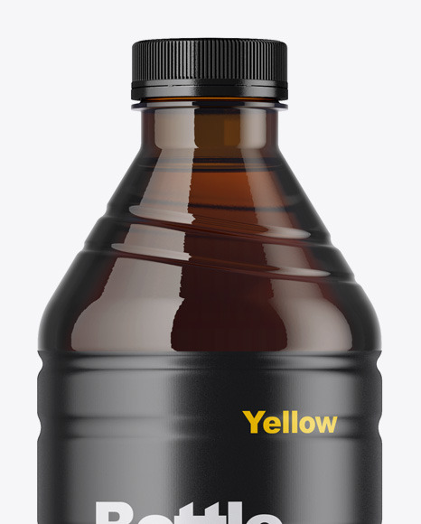 Amber Bottle Mockup