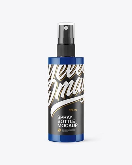 Glossy Spray Bottle Mockup - Body spray bottle mockup