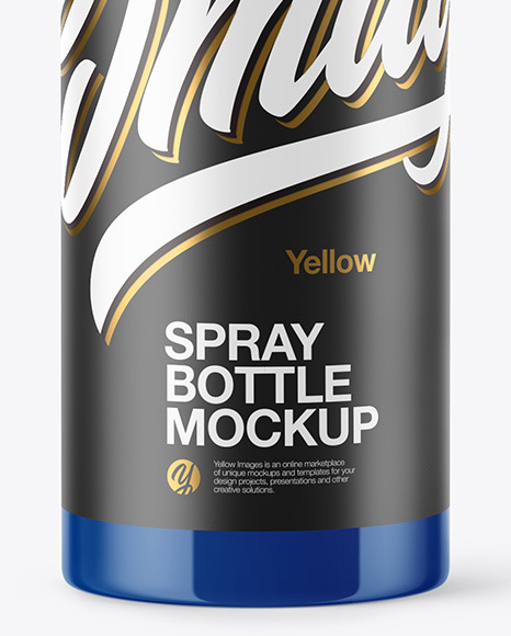 Glossy Spray Bottle Mockup