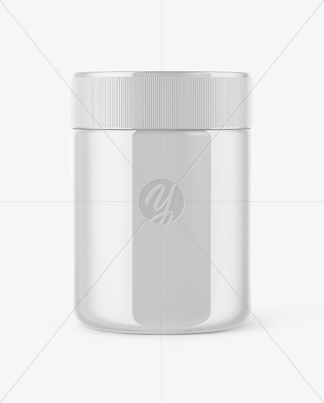 Glossy Plastic Jar Mockup