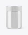 Glossy Plastic Jar Mockup