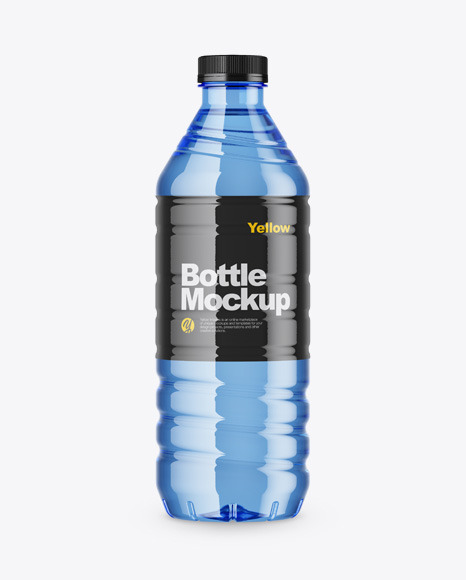 Blue Bottle Mockup Blue Bottle Mockup