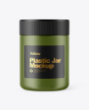 Matte Plastic Jar Mockup