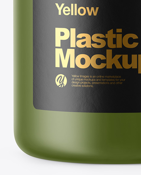 Matte Plastic Jar Mockup