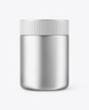 Metallized Plastic Jar Mockup