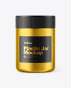 Metallized Plastic Jar Mockup Metallized Plastic Jar Mockup