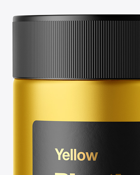 Metallized Plastic Jar Mockup Metallized Plastic Jar Mockup