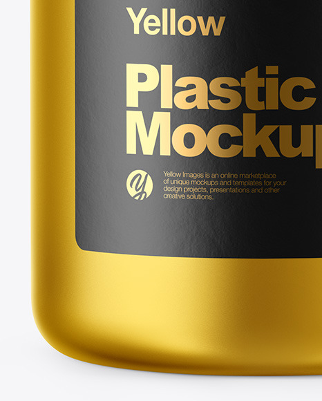 Metallized Plastic Jar Mockup Metallized Plastic Jar Mockup