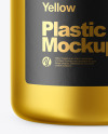 Metallized Plastic Jar Mockup Metallized Plastic Jar Mockup
