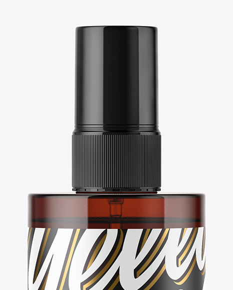 Amber Spray Bottle Mockup Amber Spray Bottle Mockup
