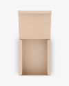 Opened Kraft Box Mockup Opened Kraft Box Mockup