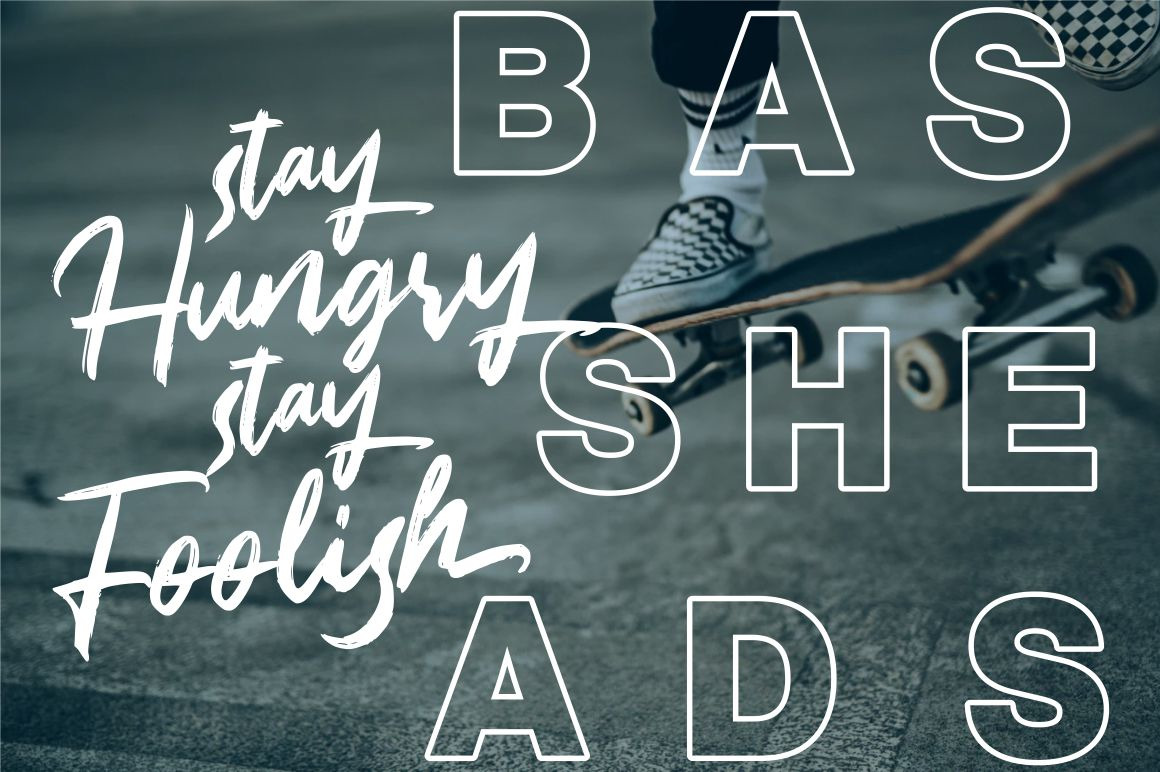 Bassheads - Handbrush Font Bassheads - Handbrush Font