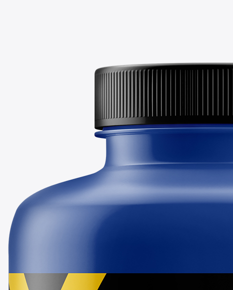 Matte Plastic Bottle Mockup - Front View