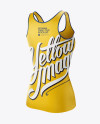 Womens Tank Top Premium Mockup - Back Halfside View