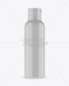 Glossy Plastic Bottle Mockup - Front View