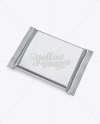 Metallic Square Chocolate Bar Mockup - Halfside View (High-Angle Shot)