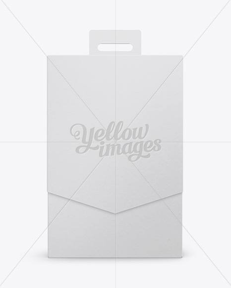 Carton Box Mockup - Front View