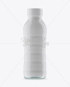 Clear PET Bottle In Shrink Sleeve Mockup - Front View