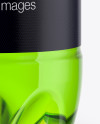 2L Green Bottle with Drink Mockup