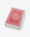 Deck of 52 Playing Cards Mockup - Top View