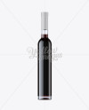 Clear Glass Bottle with Red Wine Mockup - Front View Clear Glass Bottle with Red Wine Mockup - Front View