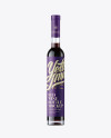 Clear Glass Bottle with Red Wine Mockup - Front View Clear Glass Bottle with Red Wine Mockup - Front View