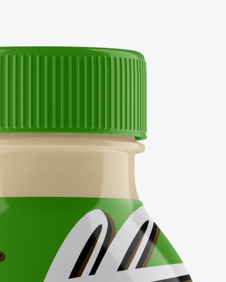 PET Bottle In Shrink Sleeve Mockup - Front View