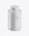 Matte Plastic Bottle Mockup - Front View (High-Angle Shot)