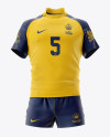 Men’s Full Rugby Kit HQ Mockup - Front View