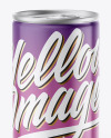 Metallic Drink Can w/ Glossy Finish Mockup