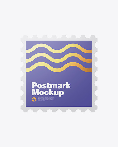 Square Postmark Mockup